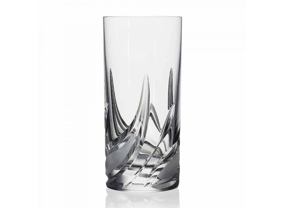 Bicchiere Highball Tumbler Alto Cocktail in Cristallo 12 Pezzi - Avvento Viadurini