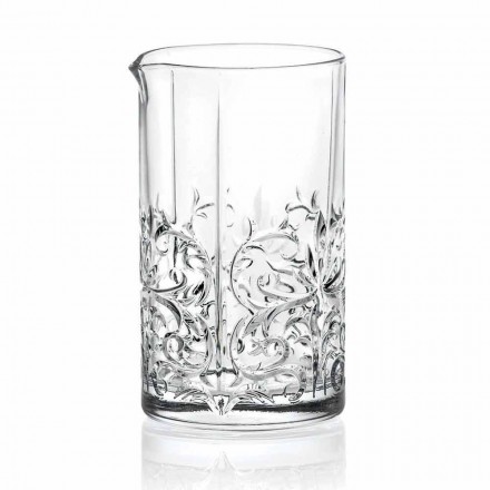 Bicchiere Mixing Glass con Decoro Eccentrico Design di Lusso 4 Pezzi - Destino Viadurini