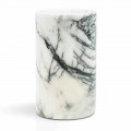 Bicchiere Porta Spazzolini di Design in Marmo Paonazzo Made in Italy - Limba