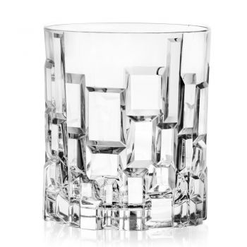 Bicchieri Bassi da Bibita in Cristallo Ecologico Decorato 12 Pz - Catania