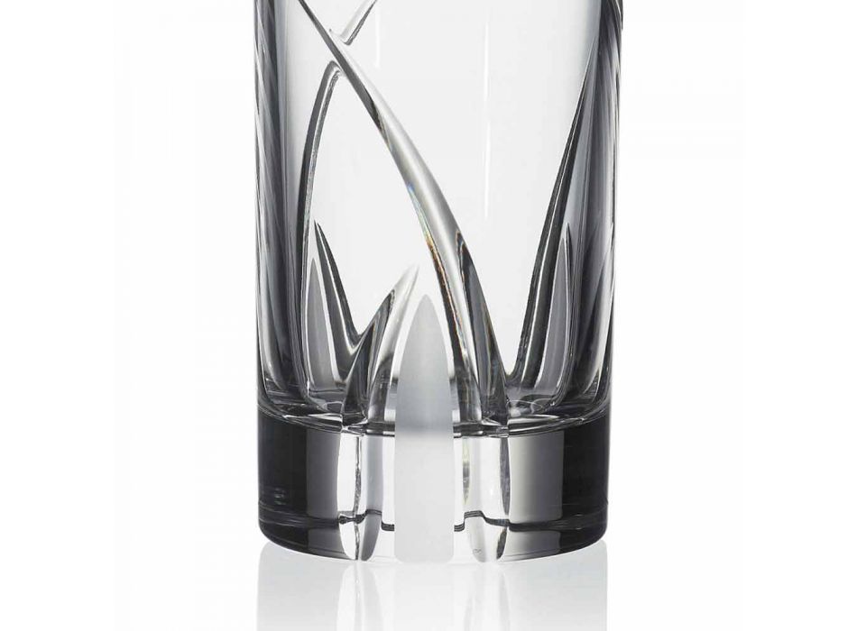 Bicchieri Highball Tumbler Alti Design di Lusso Decorato 12 Pezzi - Montecristo