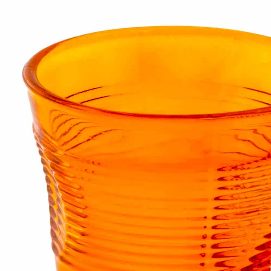 Bicchieri per Acqua Moderni in Vetro Colorato 6 Pezzi di Design - Sarabi Viadurini