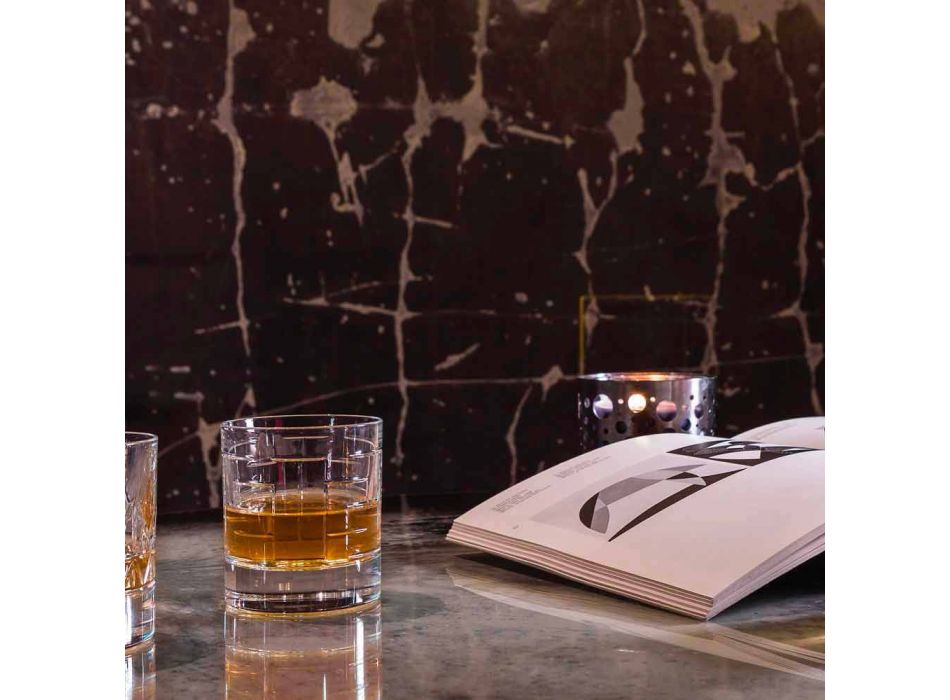 Bicchieri Scotch Whisky in Cristallo Design Moderno di Lusso 12 Pezzi - Aritmia