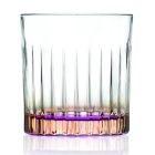 Bicchieri Tumbler Bassi in Eco Cristallo Colorato 2 Finiture 12 Pz - Gitano Viadurini