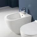 Bidet a Terra Ciclonico Monoforo in Ceramica dal Design Moderno - Aralia