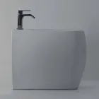 Bidet in ceramica bianca dal design moderno Gais, fatto in Italia Viadurini