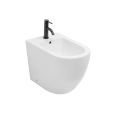 Bidet Monoforo a Terra in Ceramica Bianca Resistente e Design Moderno - Olmo