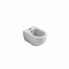 Bidet sospeso in ceramica design moderno Star 55x35cm made in Italy Viadurini