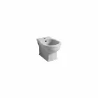 Bidet sospeso moderno in ceramica bianca Style 54x36 cm, made Italy Viadurini