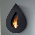 Biocamino da parete moderno a bioetanolo a forma di fiamma Joseph