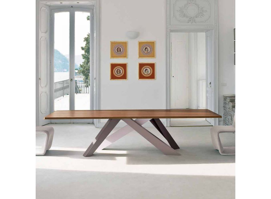 Bonaldo Big Table tavolo in legno impiallacciato di design made Italy Viadurini