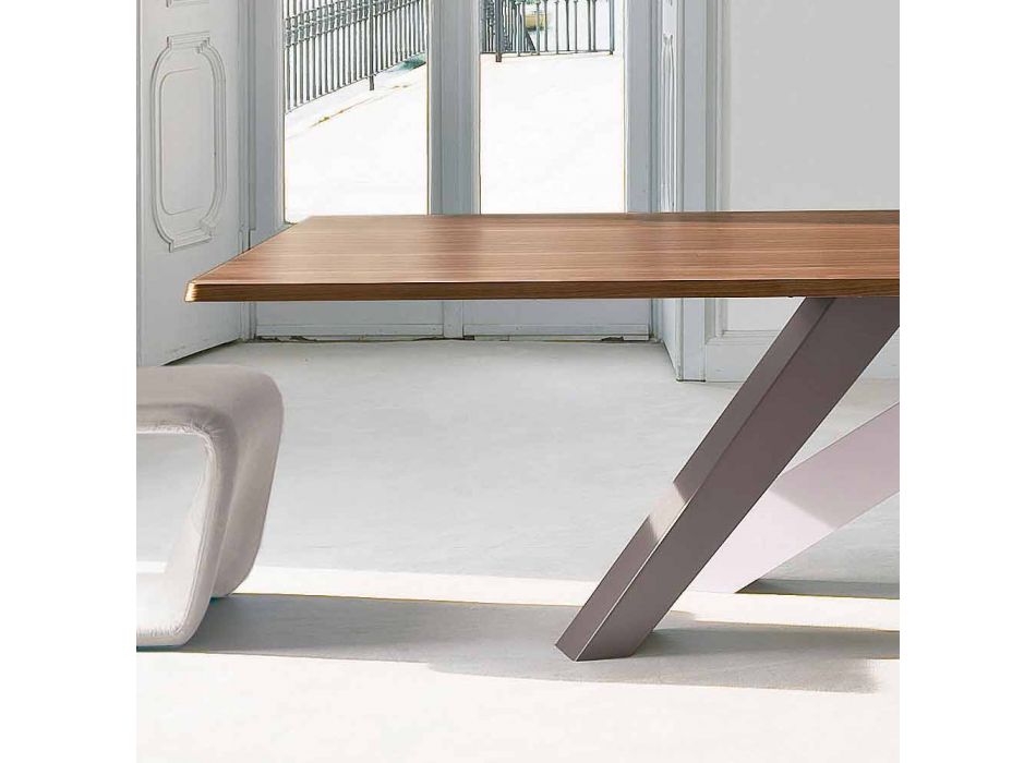 Bonaldo Big Table tavolo in legno impiallacciato di design made Italy