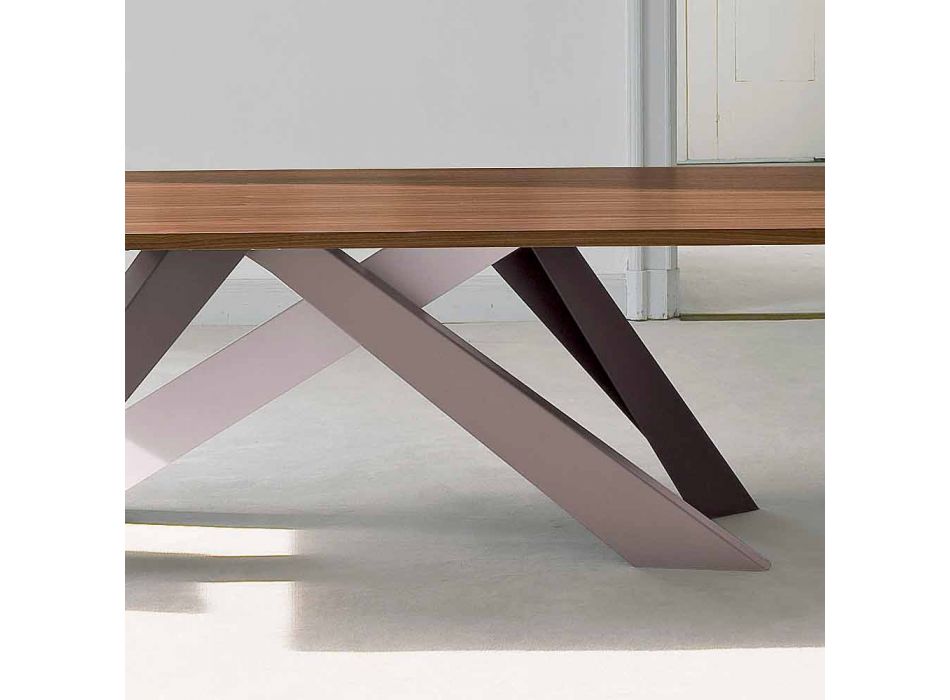 Bonaldo Big Table tavolo in legno impiallacciato di design made Italy Viadurini