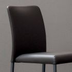 Bonaldo Deli sedia di design con seduta imbottita pelle made in Italy Viadurini
