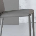 Bonaldo Eral sedia di design moderno imbottita in pelle made in Italy Viadurini