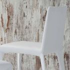 Bonaldo Filly sedia imbottita di design in pelle bianco made in Italy Viadurini