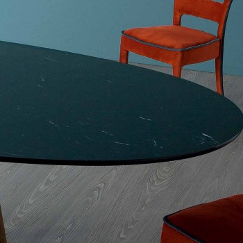 Bonaldo Greeny tavolo ovale di design in marmo Marquinia made in Italy