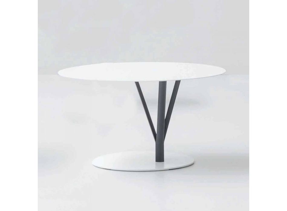 Bonaldo Kadou tavolino di design acciaio verniciato D70cm made Italy Viadurini
