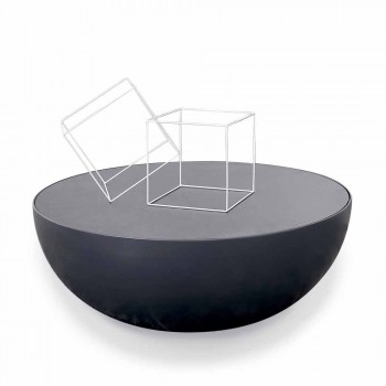 Bonaldo Planet tavolino di design in cristallo acidato made in Italy
