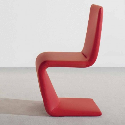 Bonaldo Venere sedia di design moderno imbottita pelle made in Italy Viadurini