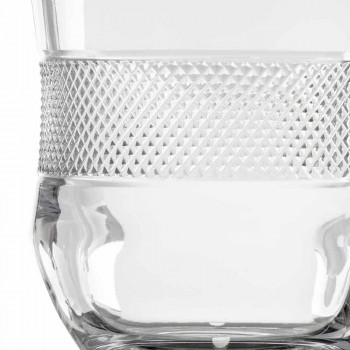 Brocca per Acqua Bevande in Cristallo Ecologico Decorato Lusso 2 Pezzi - Milito