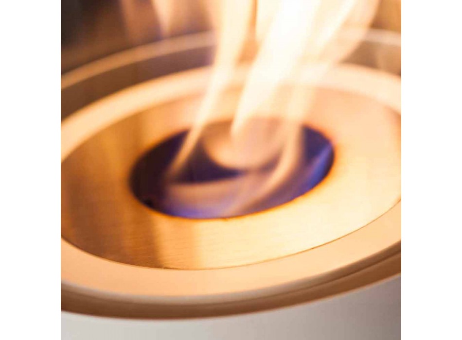 Bruciatore circolare da incasso a bioetanolo manuale Griff 4 Viadurini