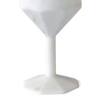 Calice Cocktail in Marmo Bianco di Carrara Satinato Lusso Italiano - Caglio Viadurini