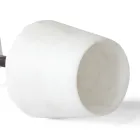 Calice da Vino in Marmo Bianco di Carrara Satinato e Rosso Levanto - Caglio Viadurini