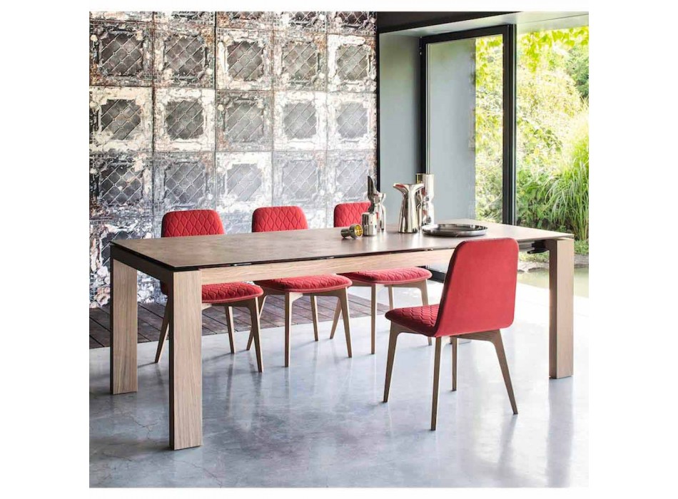 Calligaris Sigma tavolo moderno allungabile fino a 220 cm in ceramica Viadurini