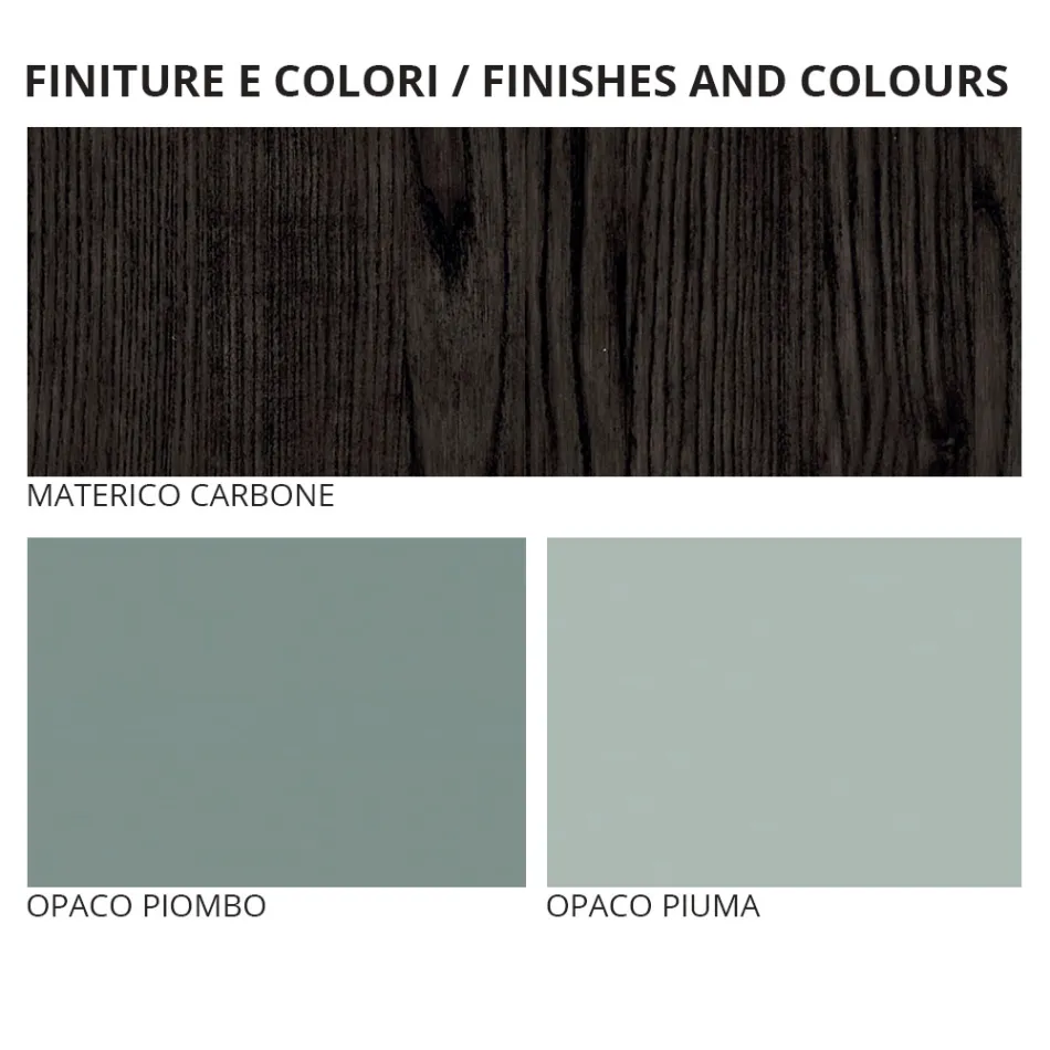 Camera da Letto a 7 Elementi Arredamento Realizzato in Italia - Rubino Viadurini