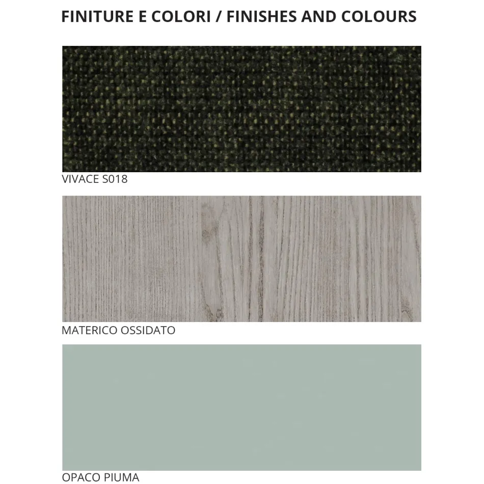 Camera da Letto Completa a 4 Elementi Moderni Made in Italy Pregiata - Verminia Viadurini