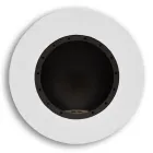 Camino a Bioetanolo da Parete di Design Rotondo in Acciaio Verniciato - Trenton Viadurini