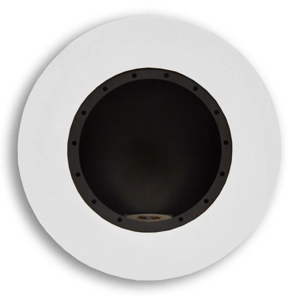 Camino a Bioetanolo da Parete di Design Rotondo in Acciaio Verniciato - Trenton Viadurini