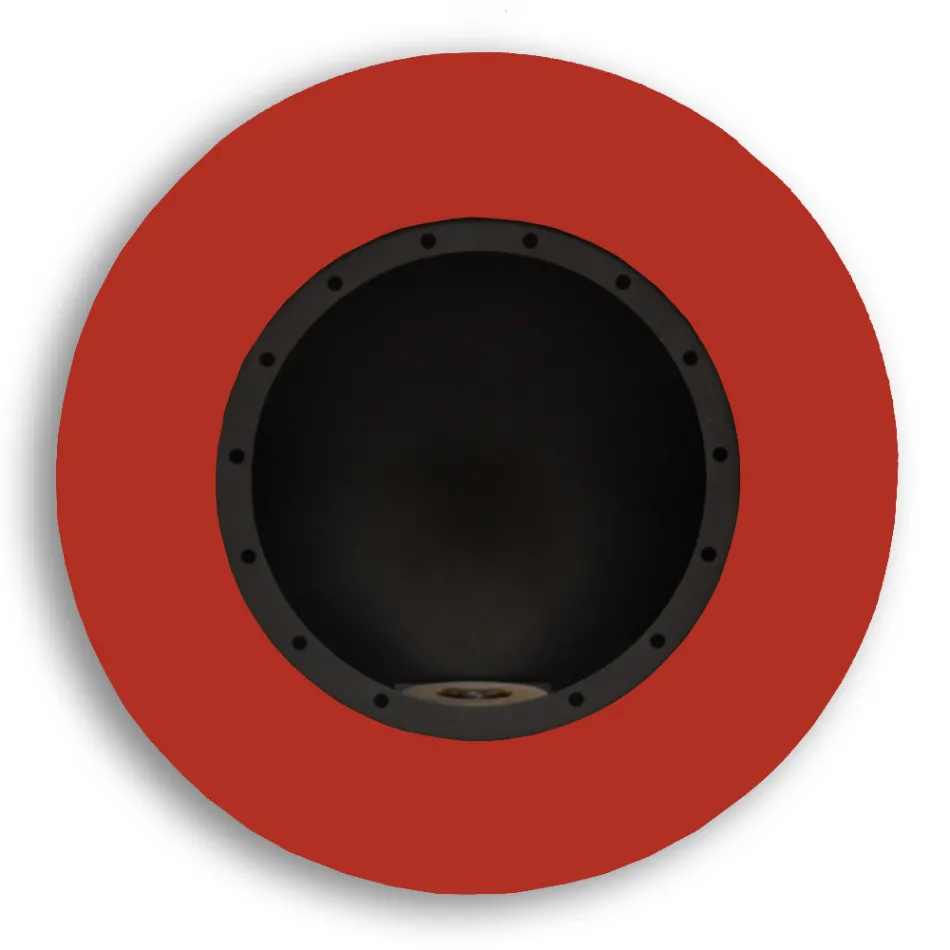 Camino a Bioetanolo da Parete di Design Rotondo in Acciaio Verniciato - Trenton Viadurini