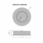 Camino a Bioetanolo da Parete di Design Rotondo in Acciaio Verniciato - Trenton Viadurini