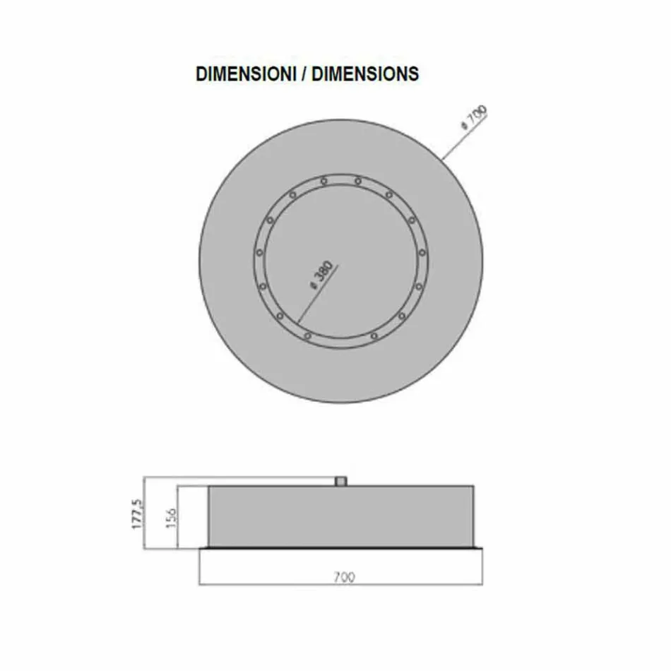 Camino a Bioetanolo da Parete di Design Rotondo in Acciaio Verniciato - Trenton Viadurini