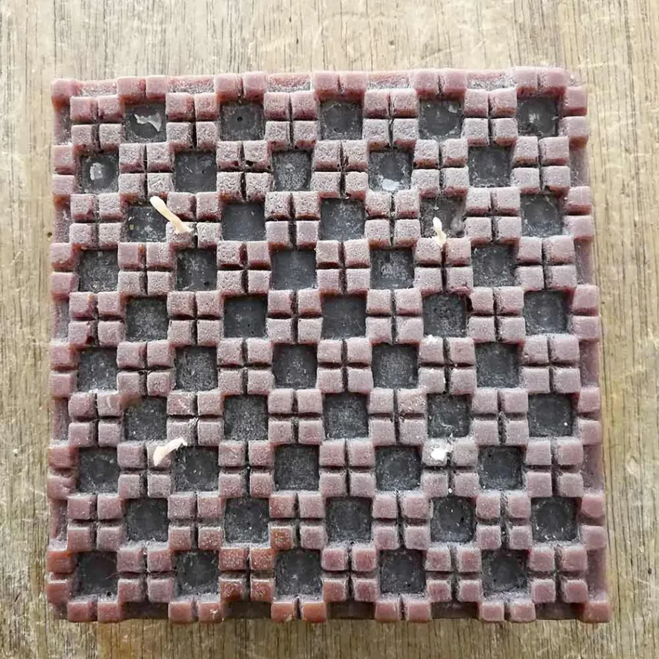 Candela in Cera Profumata alla Cannella con 4 Stoppini Made in Italy - Yuma Viadurini