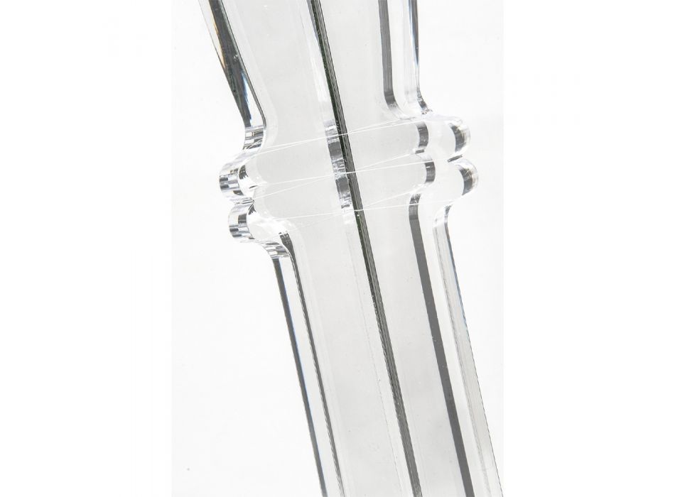 Candelabro in Plexiglass Trasparente a 3 Fiamme Made in Italy - Paolino Viadurini