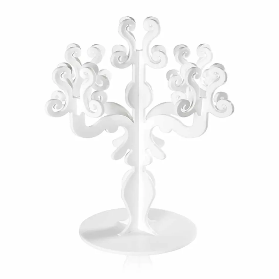 Candelabro medium design classico, 5 braccia in plexiglass Aragona Viadurini