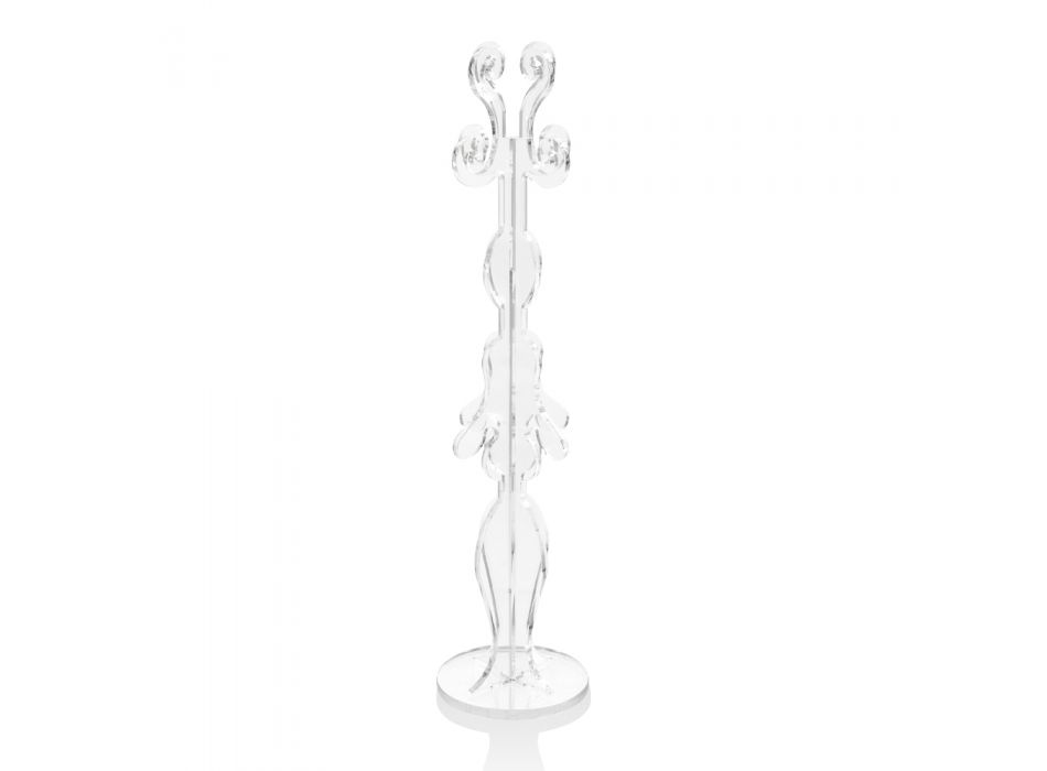 Candeliere Plexiglass Bianco o Fumè Trasparente Riciclabile 2 Pezzi - Elea Viadurini