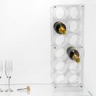Cantinetta Porta Bottiglie Plexiglass Trasparente Made in Italy - Whines  Viadurini