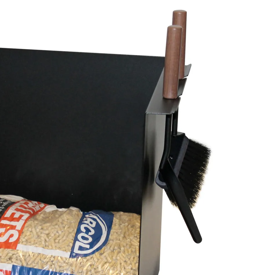 Carrello Porta Sacchi di Pellet in Metallo con Ruote Made in Italy - Pinguino Viadurini