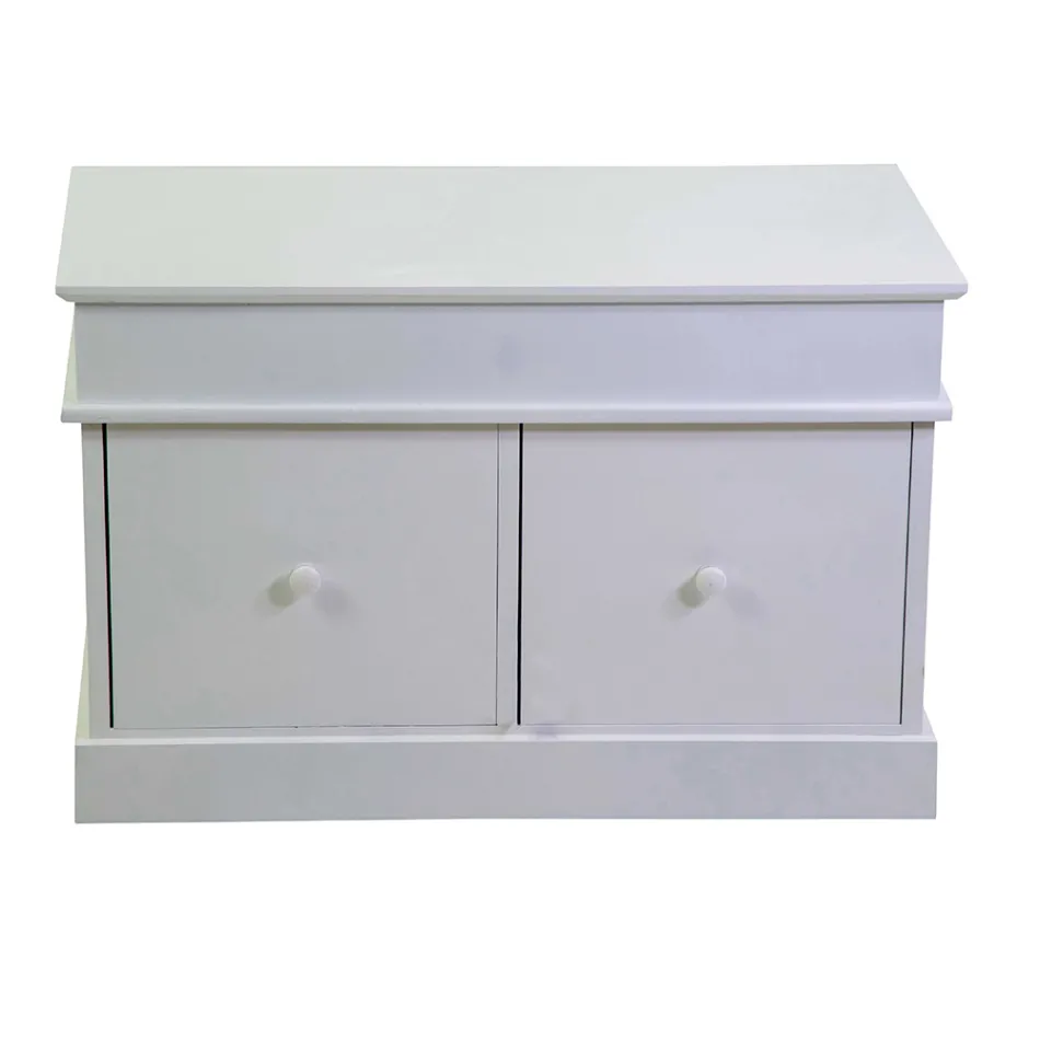 Cassapanca da Interno Realizzata in Legno con 2 Cassetti - Meduse Viadurini