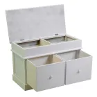 Cassapanca da Interno Realizzata in Legno con 2 Cassetti - Meduse Viadurini