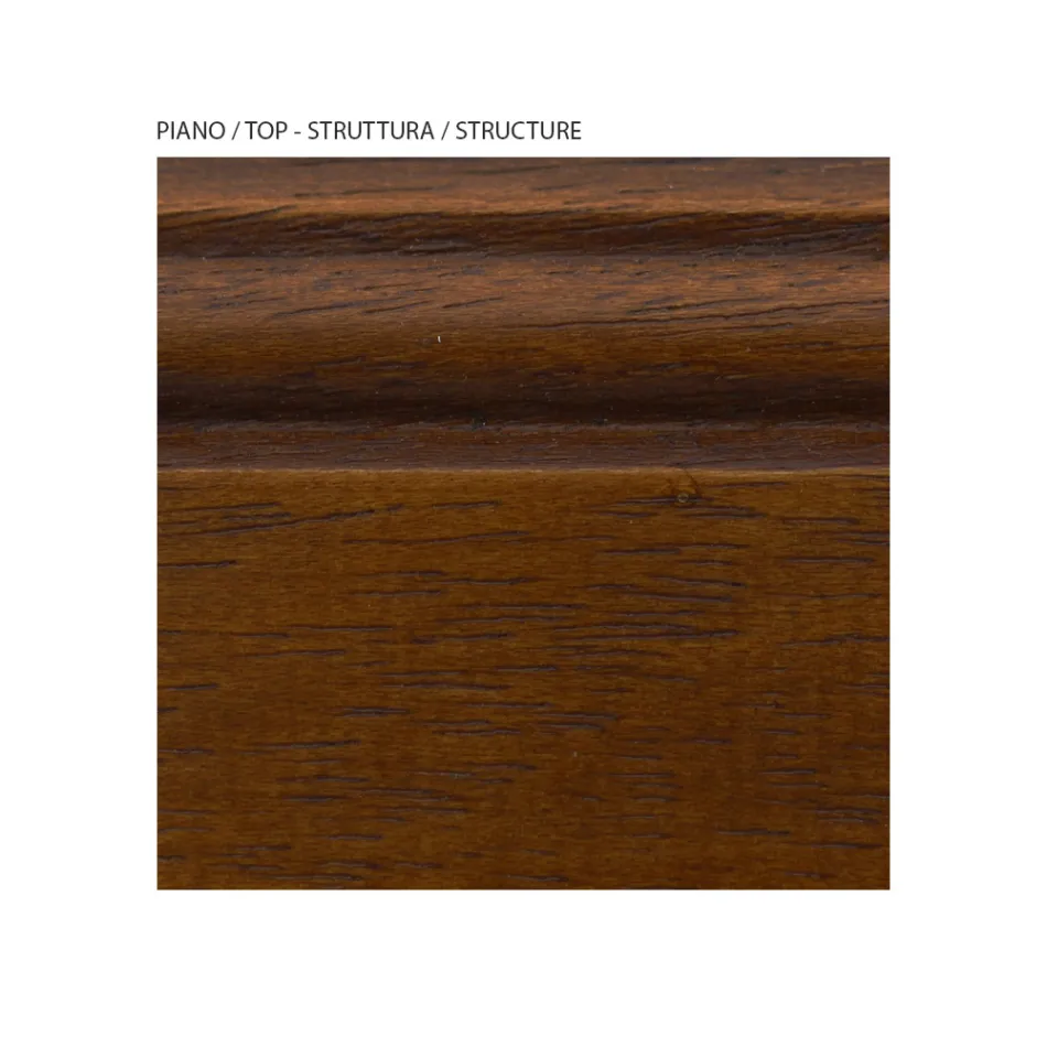 Cassapanca in Legno Impiallacciato e Diverse Finiture Made in Italy - Hermod Viadurini