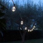 Cavo da Esterno in Neoprene con 8 Lampadine LED Incluse Made in Italy - Festa Viadurini