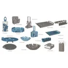 Cestello Portabicchieri Floreale di Design Moderno in Ferro Made Italy – Marken Viadurini