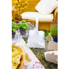 Cestello Portabicchieri Floreale di Design Moderno in Ferro Made Italy – Marken Viadurini