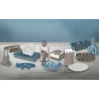 Cestello Portabicchieri Floreale di Design Moderno in Ferro Made Italy – Marken Viadurini