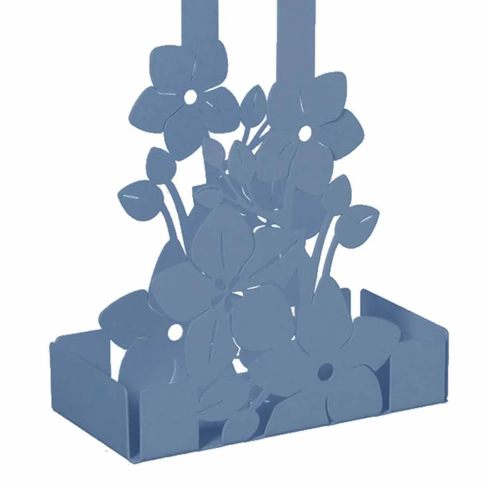 Cestello Portabicchieri Floreale di Design Moderno in Ferro Made Italy – Marken Viadurini